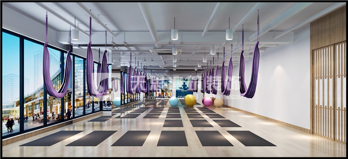 合肥瑜伽會所裝修-恒伽瑜伽設計效果